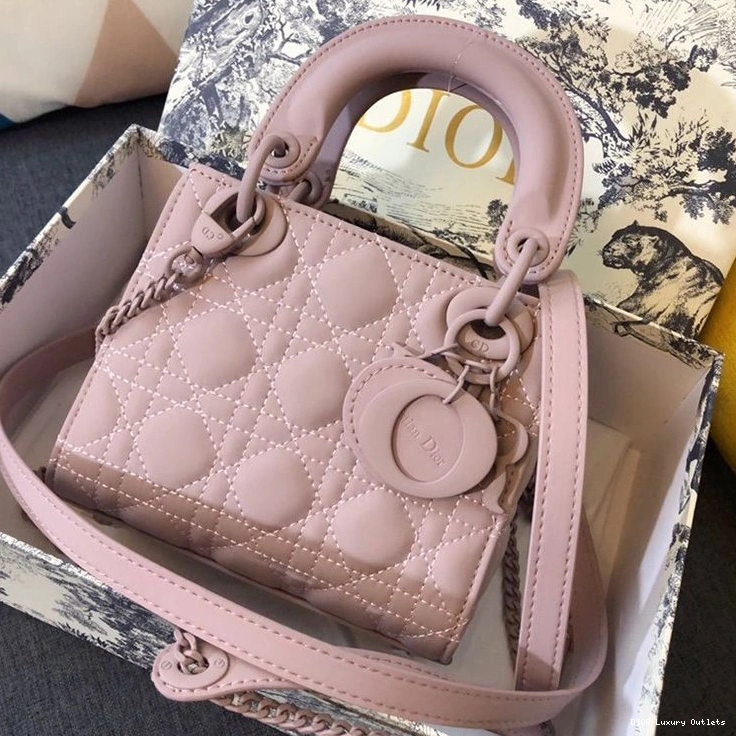 Cheap Ultramatte Pink Lady Bag Dior Calfskin Mini 0804 Luxury